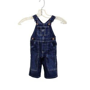 OshKosh B'Gosh Vestbak Denim Overalls 6 Months Infant Unisex Blue Denim